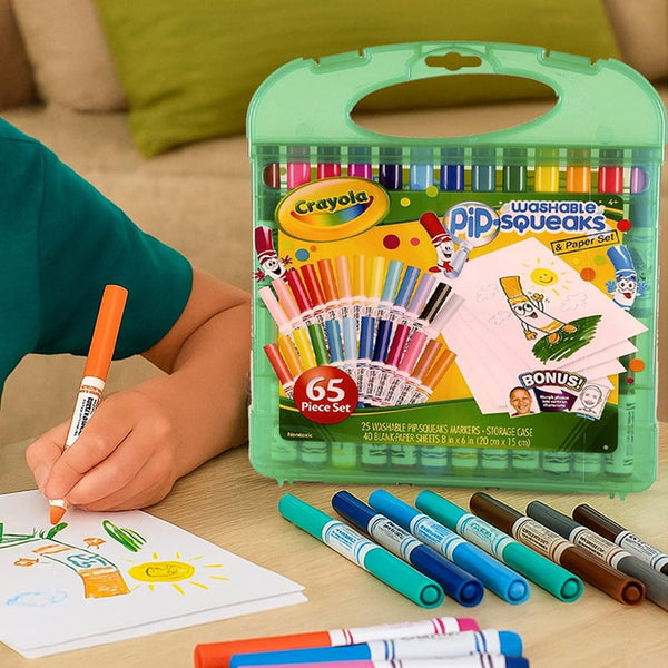 Crayola - Create & Color Mini Washable Markers And Paper