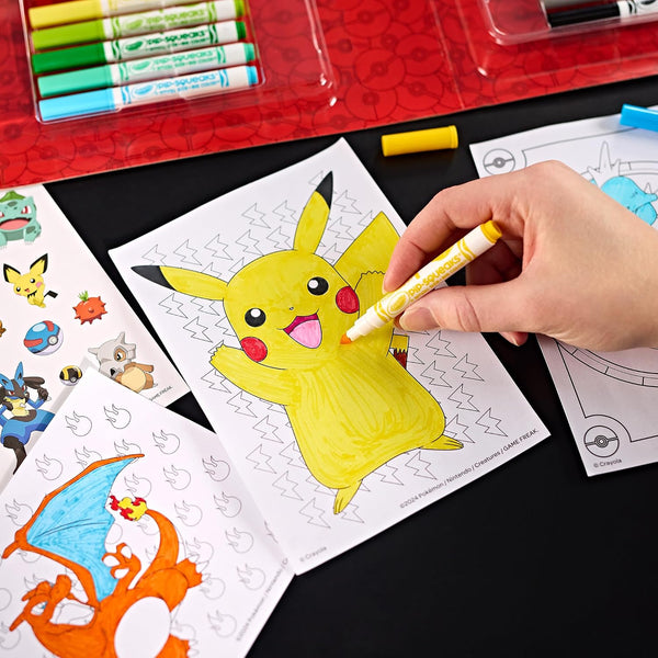 Crayola Pokemon Art Kit - Licensed Coloring Set for Kids