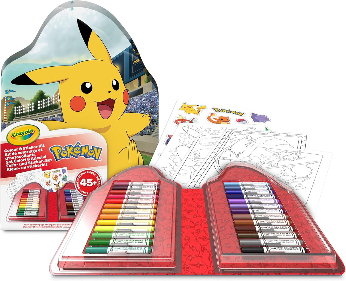 Crayola Pokemon Art Kit - Licensed Coloring Set for Kids
