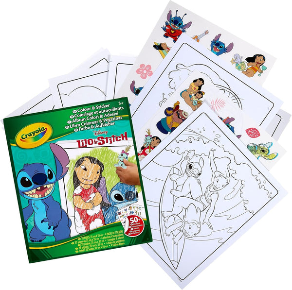 Crayola Lilo and Stitch Sticker Pad - Disney Kids Coloring Activity