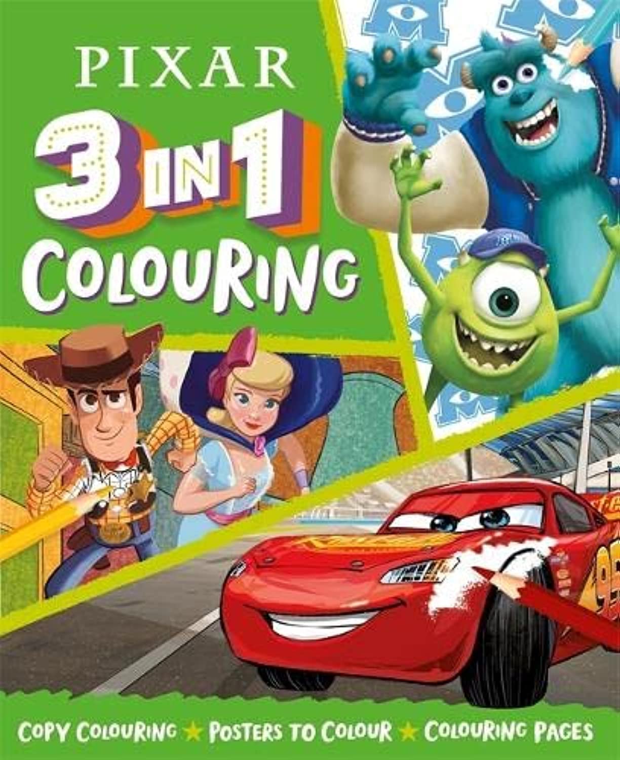 Pixar: 3 In 1 Colouring