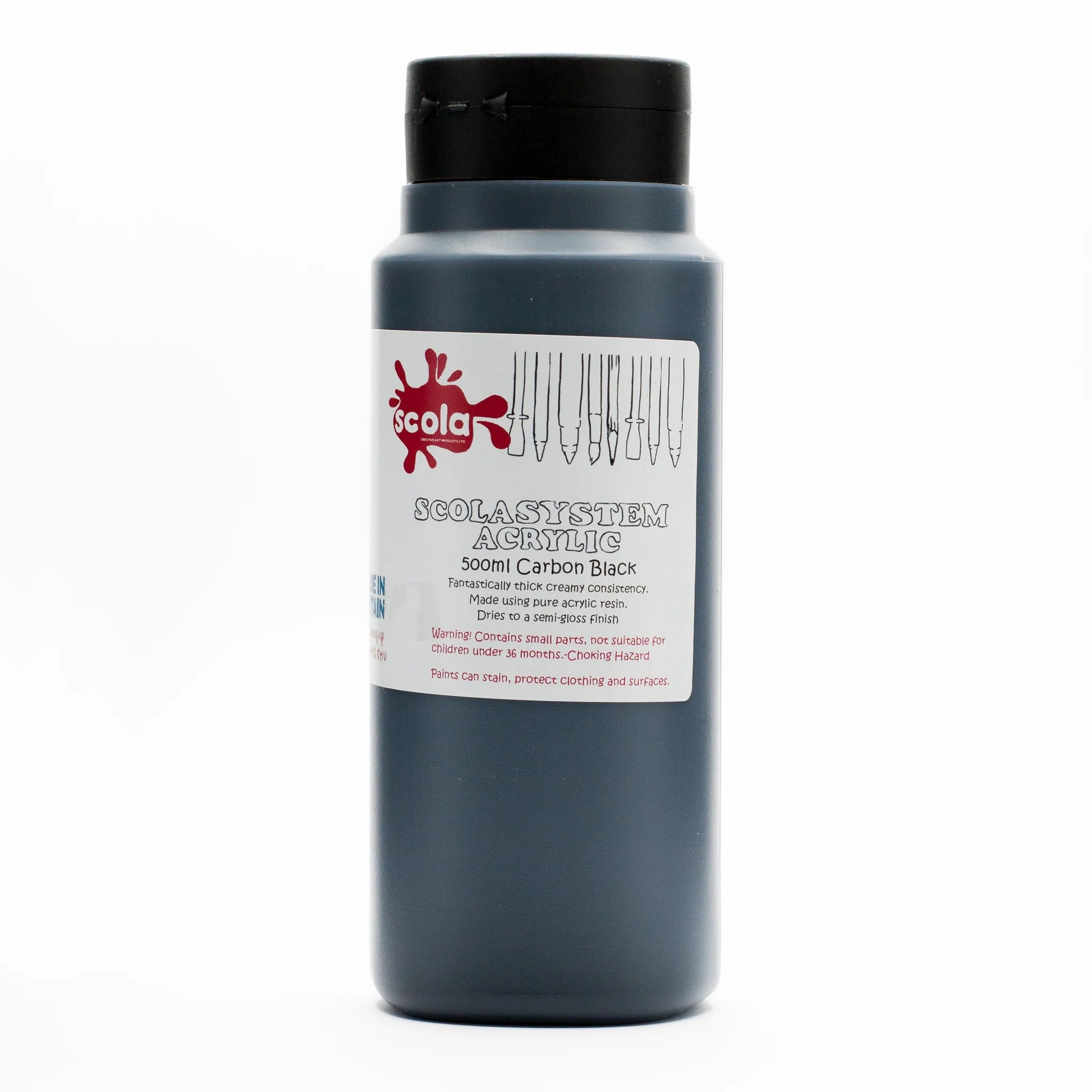 Scola Acrylic 500Ml Black 1118