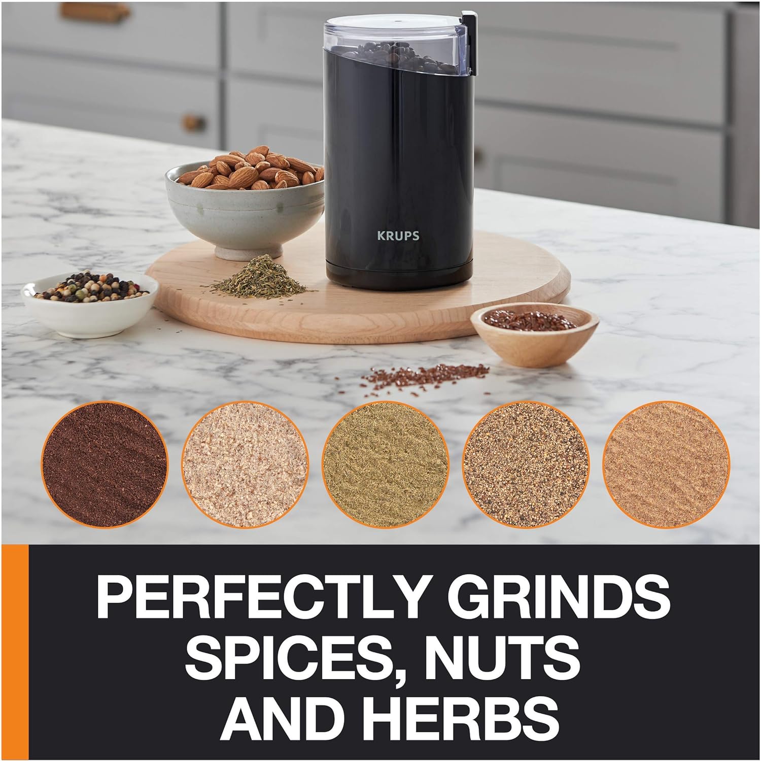 KRUPS Electric Spice & Coofee Grinder 3 Ounce 85GR 200W