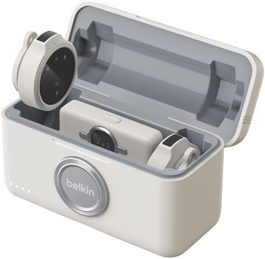 Belkin DUAL WIRELESS MIC WITH CHARGING CASE - SAND