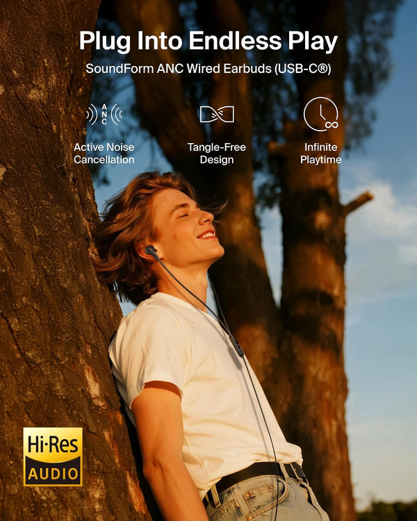 Belkin SOUNDFORM ANC WIRED EARBUDS (USB-C)