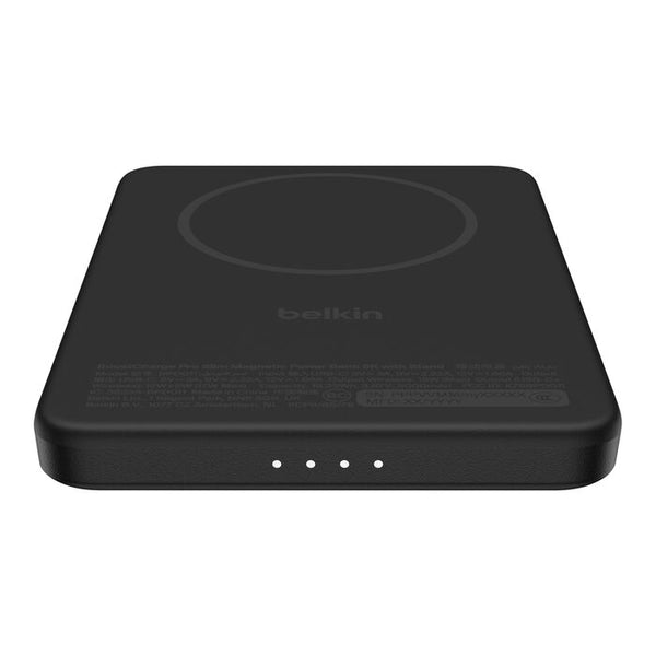 Belkin BoostCharge Slim Magnetic Power Bank 5K Qi2 - Wireless Charger - Black