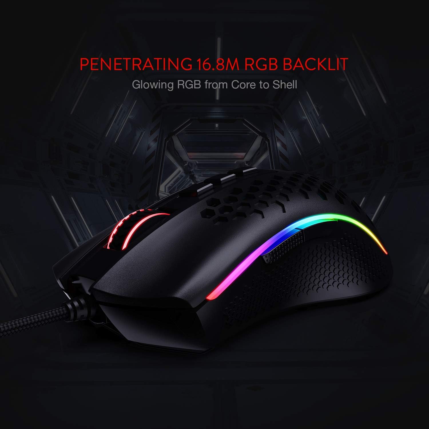 Redragon USB Wired RGB Gaming Mouse 12400DPI Programmable