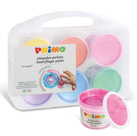 Primo Pearl Finger paint set of 6 x 100 g