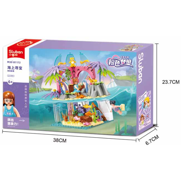 Sluban Girls Dream Secret Island 224 Pcs