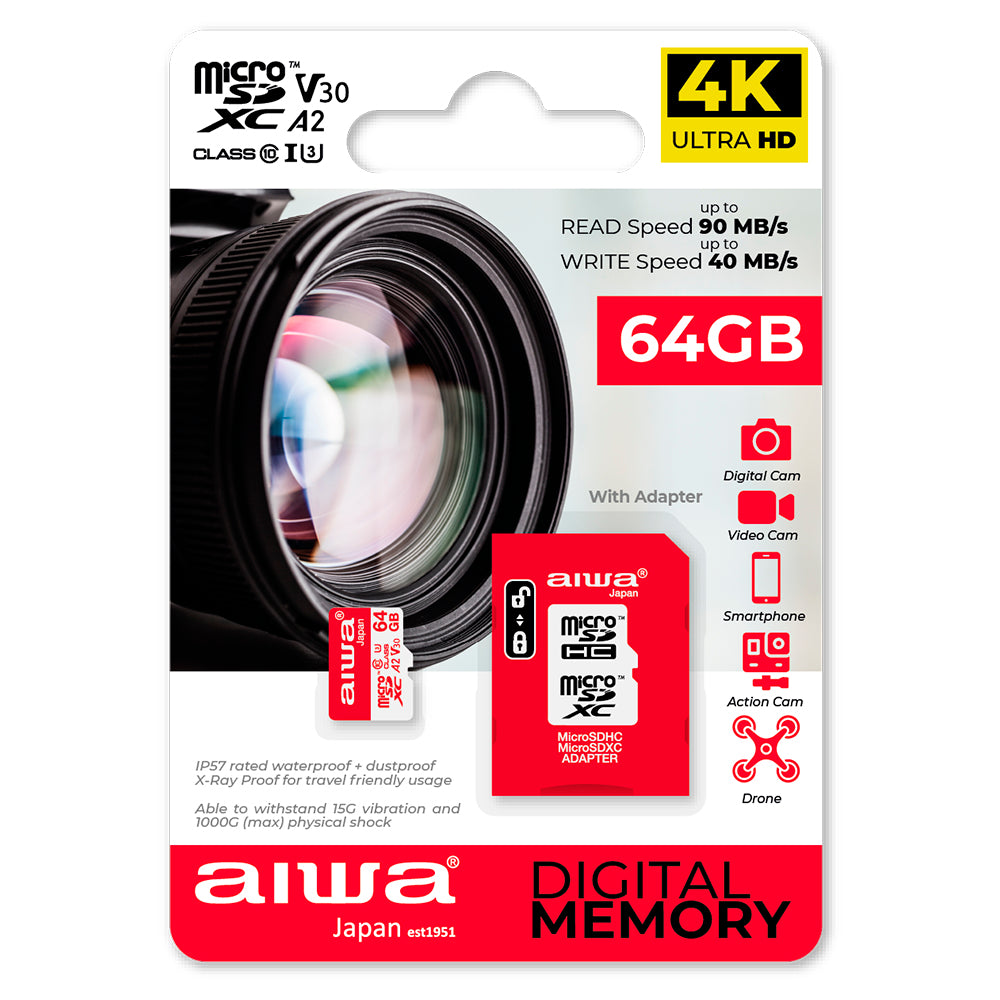 Aiwa microSDHC 64GB 4K