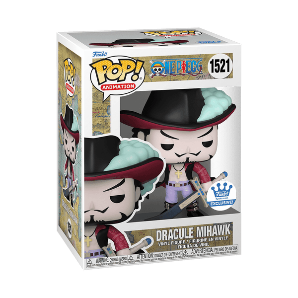 Funko Pop Animation One Piece Dracule Mihawk #1521 Funko Exclusive, 4.3 in