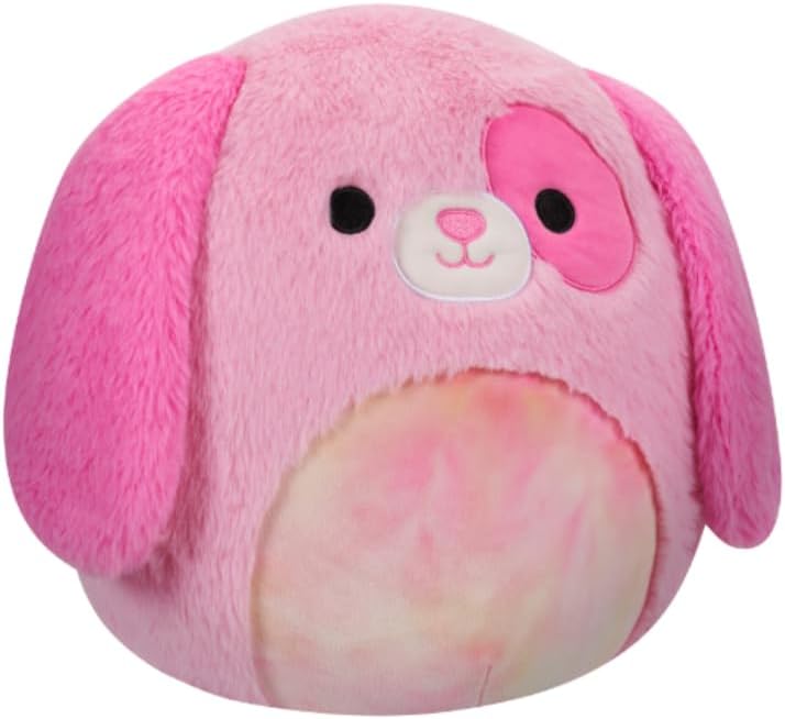 Squishmallows Medium Plush 12 Fuzzamallows Chasen Pink Dog