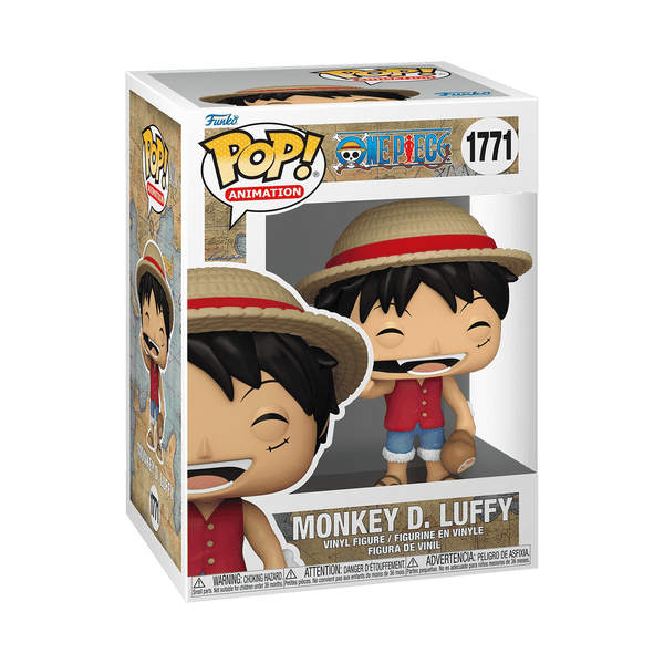 Funko Pop Animation One Piece Monkey D. Luffy with Meat #1771 Vinyl Figure, 4.3 in