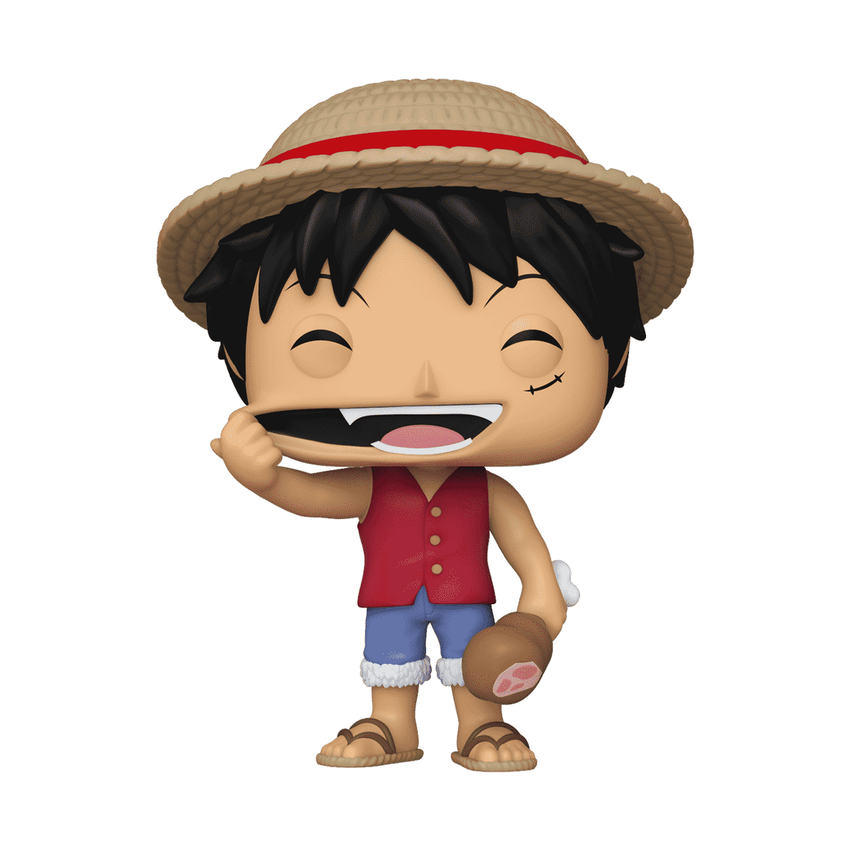 Funko Pop Animation One Piece Monkey D. Luffy with Meat #1771 Vinyl Figure, 4.3 in