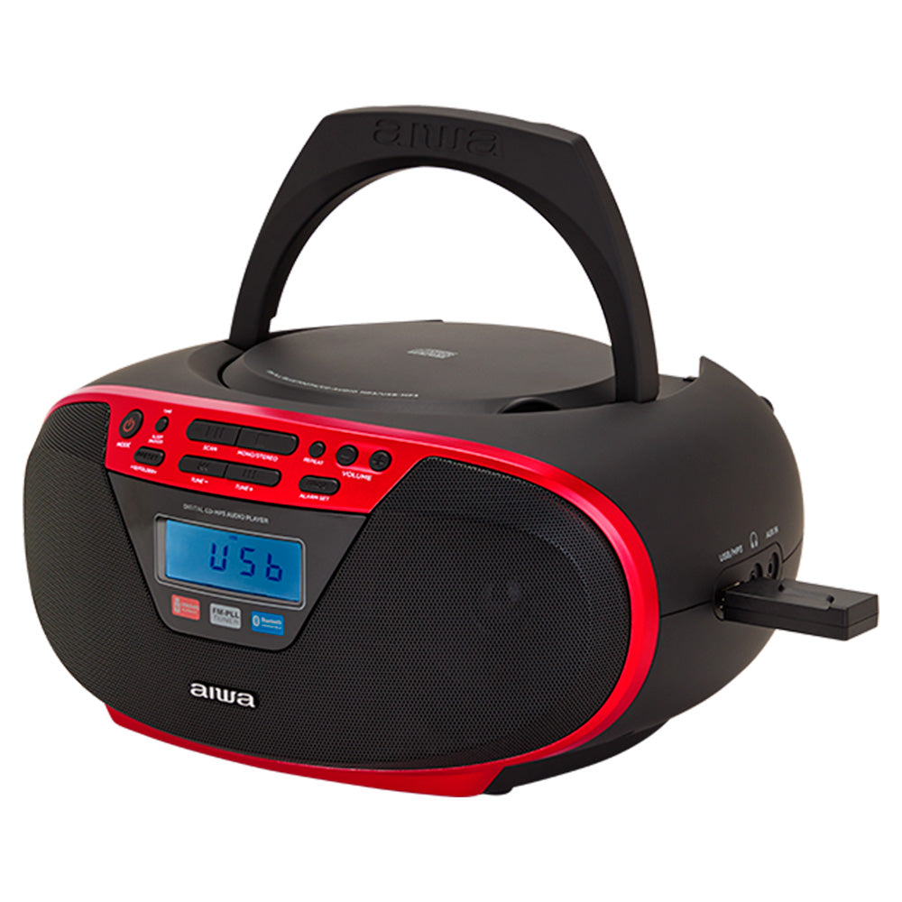 Aiwa Modernly Stylish Boombox with full features Red