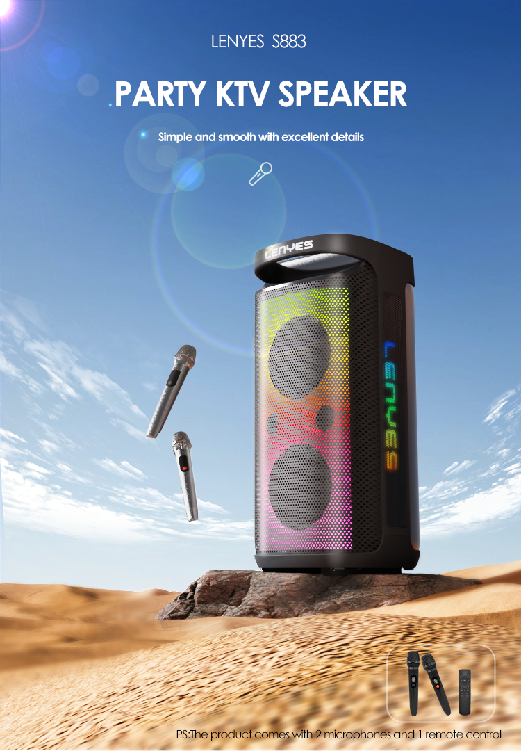 Lenyes Bluetooth speaker 18650 battery 12V 8000mAh 360W