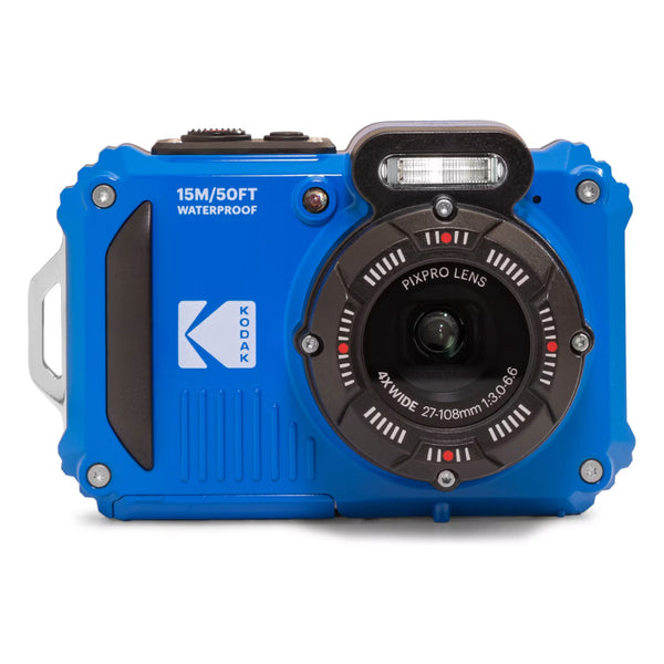 Kodak - Compact PIXPRO WPZ2 16MP Waterproof Digital Camera, 15m, 4X Zoom - Blue