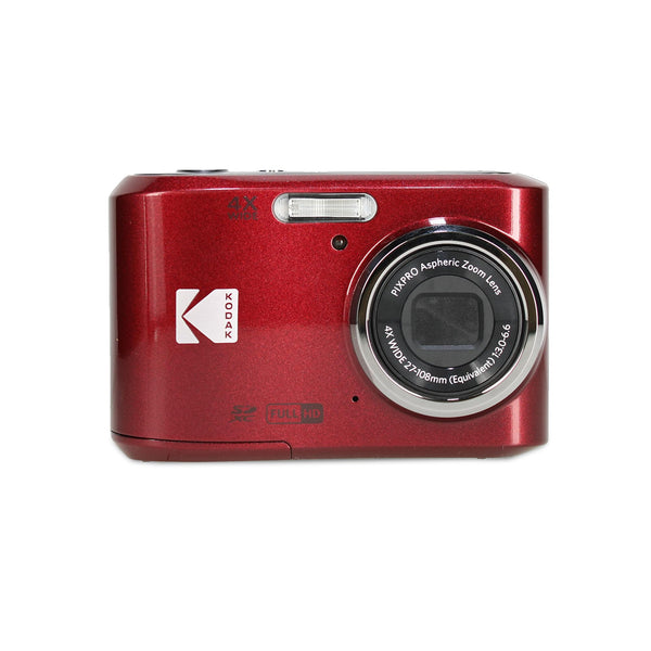 Kodak - Compact Digital Camera PIXPRO FZ45 16MP Compact Digital Camera, 4X Optical Zoom, AA - Red