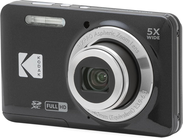 Kodak - Compact Digital Camera FZ55 5x Optical Zoom CMOS, Li-ion Battery - Black