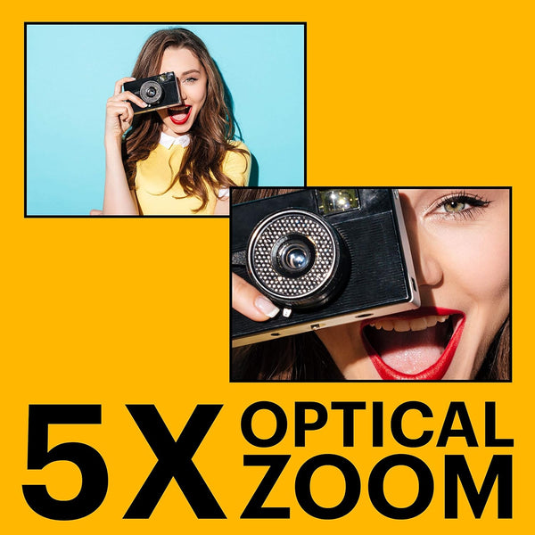 Kodak - Compact Digital Camera FZ55 5x Optical Zoom CMOS, Li-ion Battery - Red