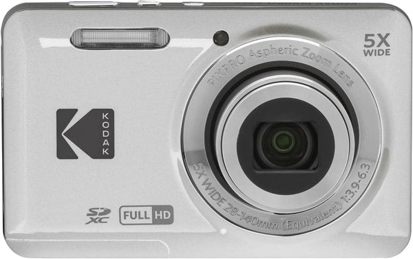 Kodak - Compact Digital Camera FZ55 5x Optical Zoom CMOS, Li-ion Battery - Silver