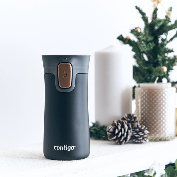 Contigo Autoseal Pinnacle Vacuum Stainless Steel Travel Mug 300 Ml, Black W/Bronze Lid