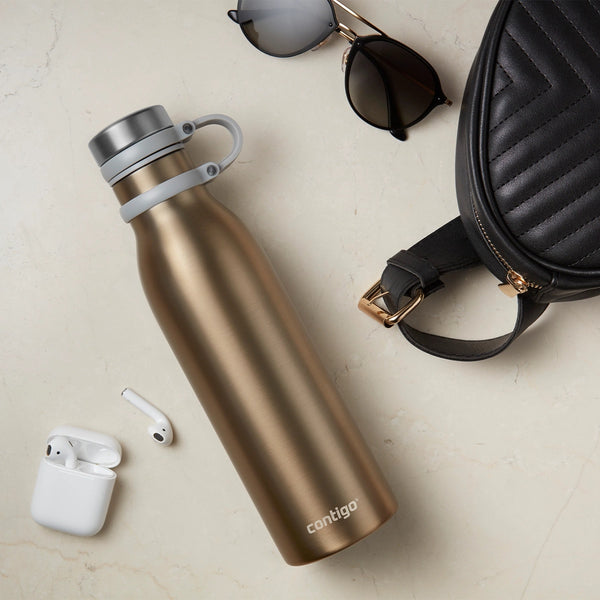 Contigo Autoseal Matterhorne Vacuum Insulated Stainless Steel Bottle 590 ml, Gold