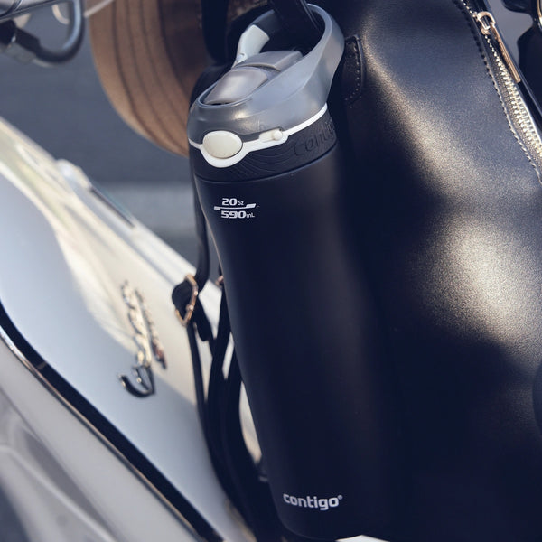 Contigo Autospout Ashland Chill - Vacuum Stainless Steel Water Bottle 590 Ml, Matte Black