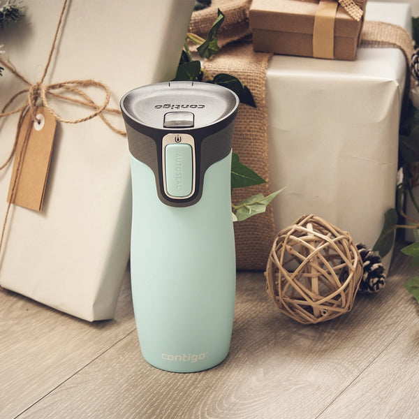 Contigo Autoseal West Loop Vacuum Stainless Steel Travel Mug 470 Ml, Iced Aqua
