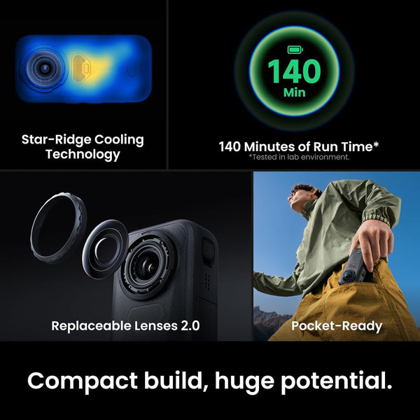 Insta360 - X6 - 360 Cameras - Essentials Bundle - Black