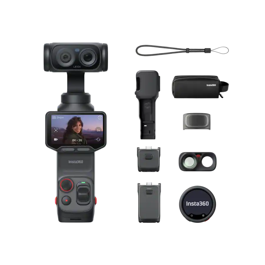 Insta360 - Luna Ultra - Gimbal Cameras - Creator Bundle - Cosmic Black
