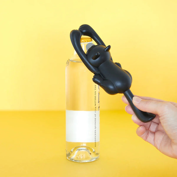 Balvi Bottle opener,Curious Cat,black,plastic/metal