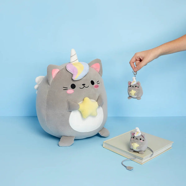 Balvi Keyring,Fluffy Kawaii Starry,gray