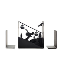 Balvi - Ski Run Bookend, Black, Metal