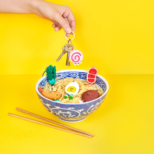 Balvi - Ramen Keyring Display x24, Assorted Colours