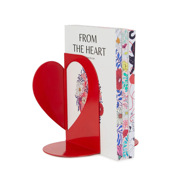 Balvi - Love Double Bookend, Red, Metal