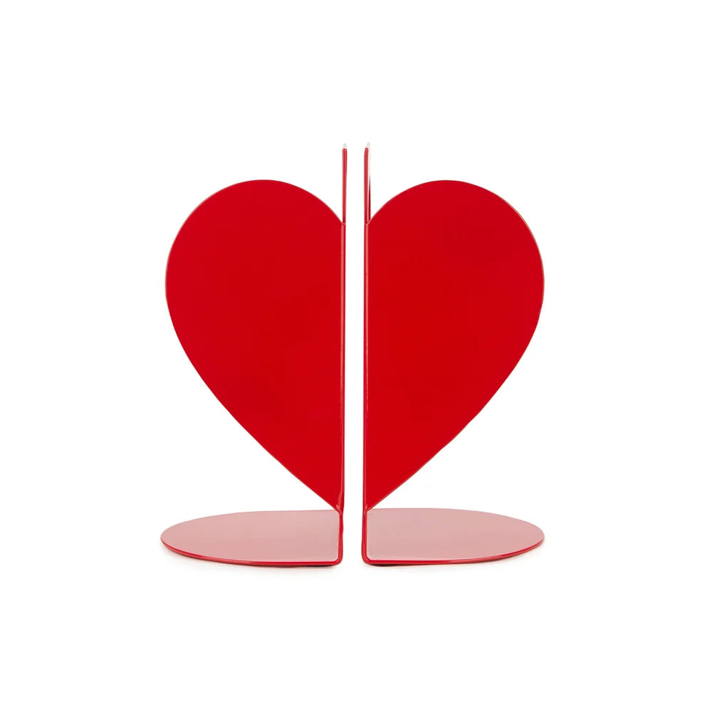 Balvi - Love Double Bookend, Red, Metal