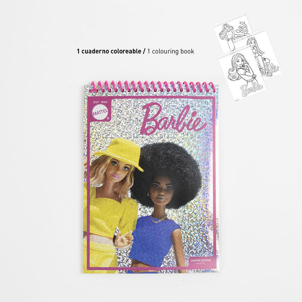 Cerda - Colouring Stationery Set Display Barbie