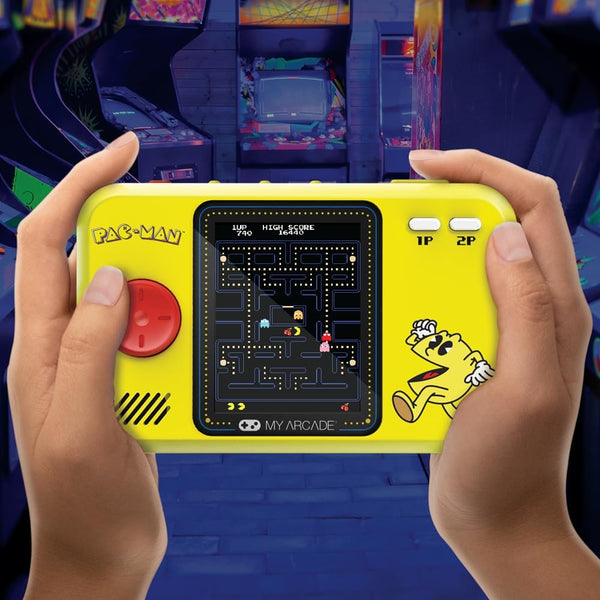 My Arcade VIDEO GAME - POCKET PLAYER PRO+ TRAVEL CASE PAC-MAN PORTABLE GAMING SYSTEM WITH CASE