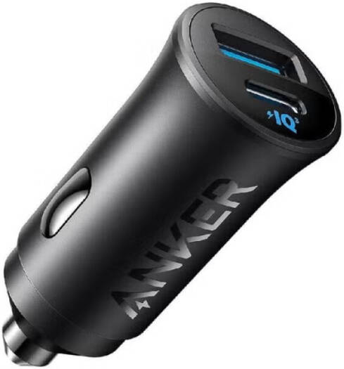 Anker Car Charger 30W 2 Ports Black - Vehicle Power Adapter