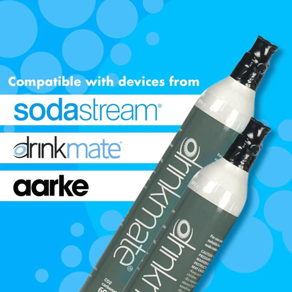 Drinkmate CO2 Cylinder 60L - Refillable Carbonation Canister