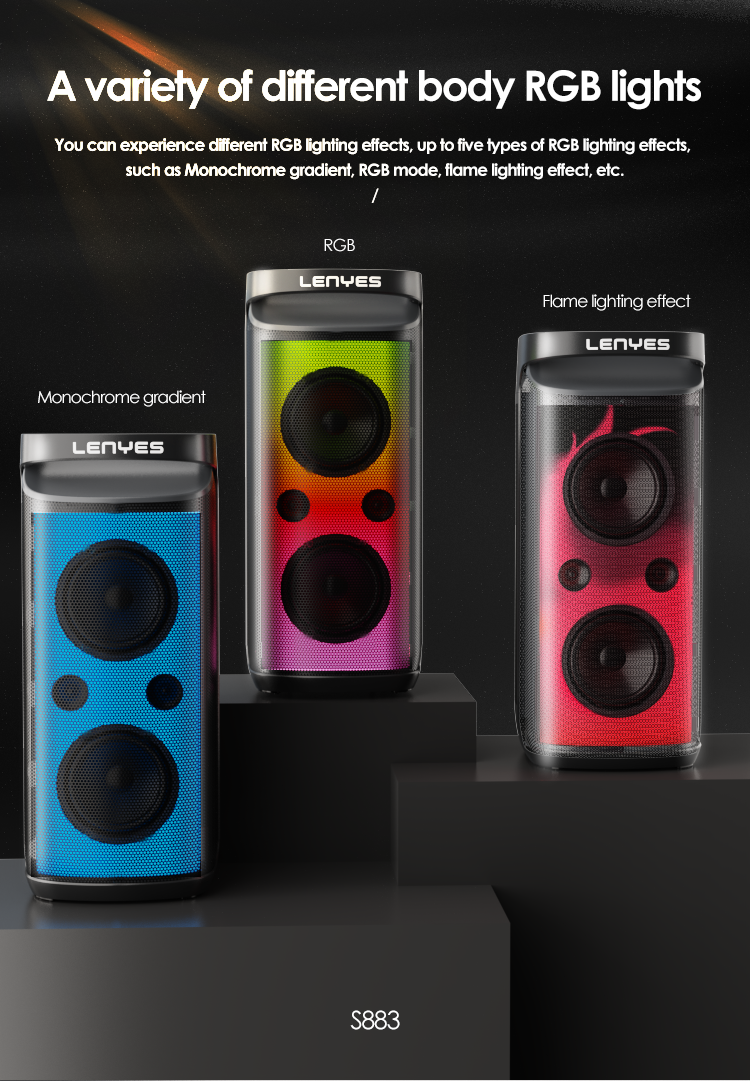 Lenyes Bluetooth speaker 18650 battery 12V 8000mAh 360W