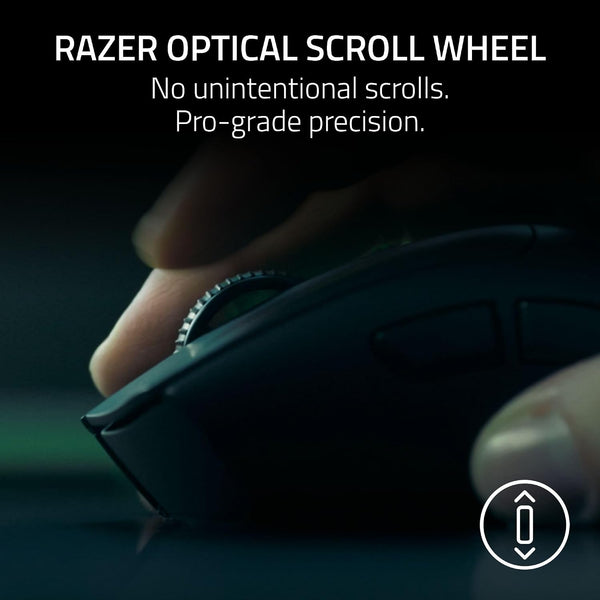 ماوس الألعاب اللاسلكي Razer DeathAdder V4 Pro باللون الأبيض - خفيف الوزن