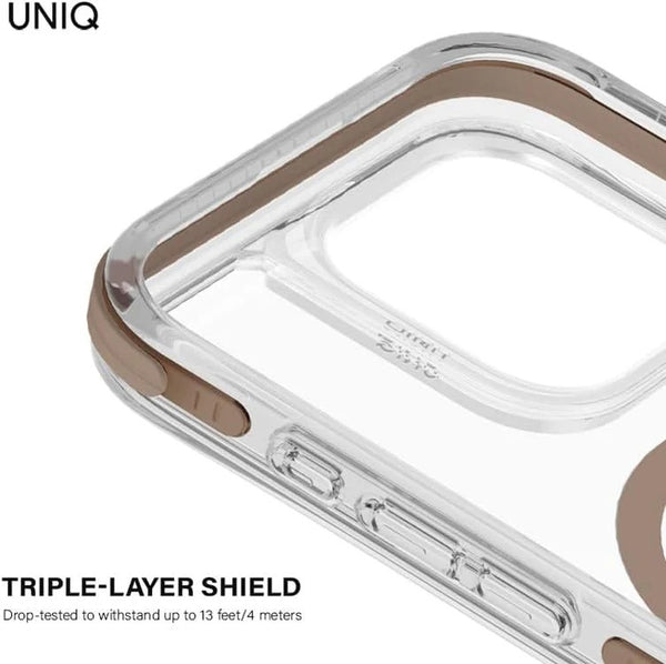 UNIQ HYBRID IPHONE 16 PRO (2024) 6.3 MAGCLICK CHARGING COMBAT - TAUPE GOLD