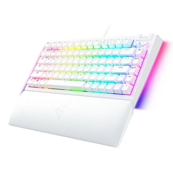 لوحة مفاتيح الألعاب Razer BlackWidow V4 75% الإصدار الأبيض - تخطيط أمريكي (US)