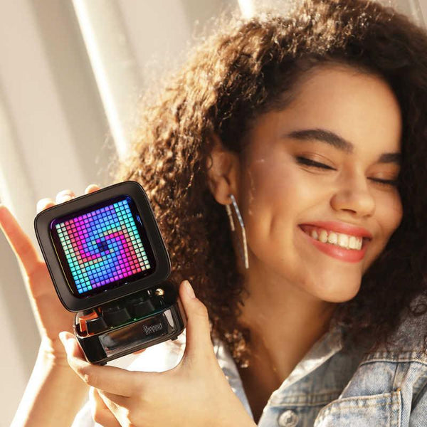 Divoom Ditoo-Pro Retro Pixel Art Bluetooth Speaker with RGB Mechanical Keyboard - Black
