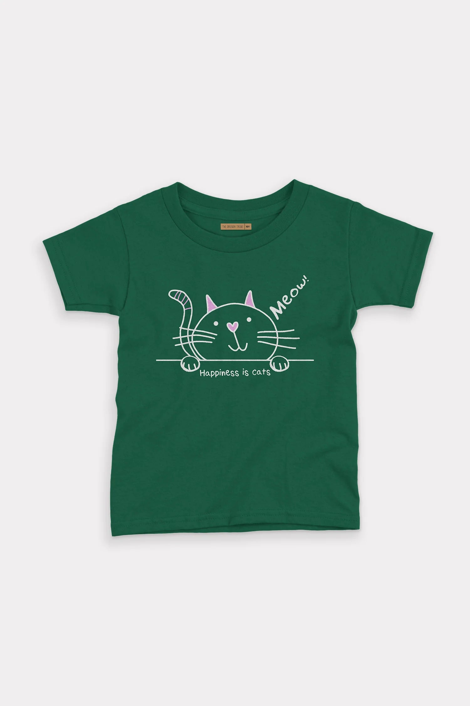 Orenda Tribe T.Shirts Happiness Is Cats Kids 12 Years