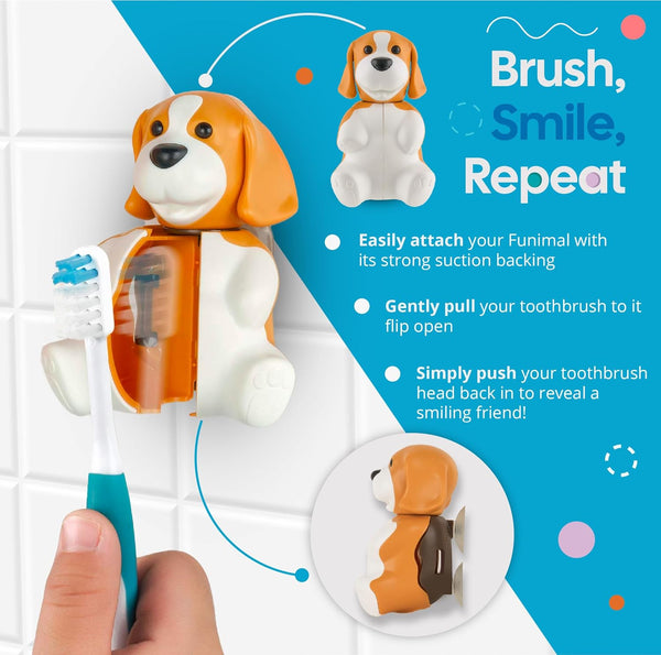 Flipper - Toothbrush Cover & Toothbrush Flp Fun Animal Combo Pack / Giraffe
