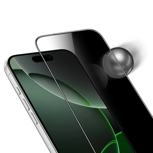 Green Lion Compatible with iPhone 17 Pro Glass,3D Pv-Pet Pro Full Curved Screen Protector - Black