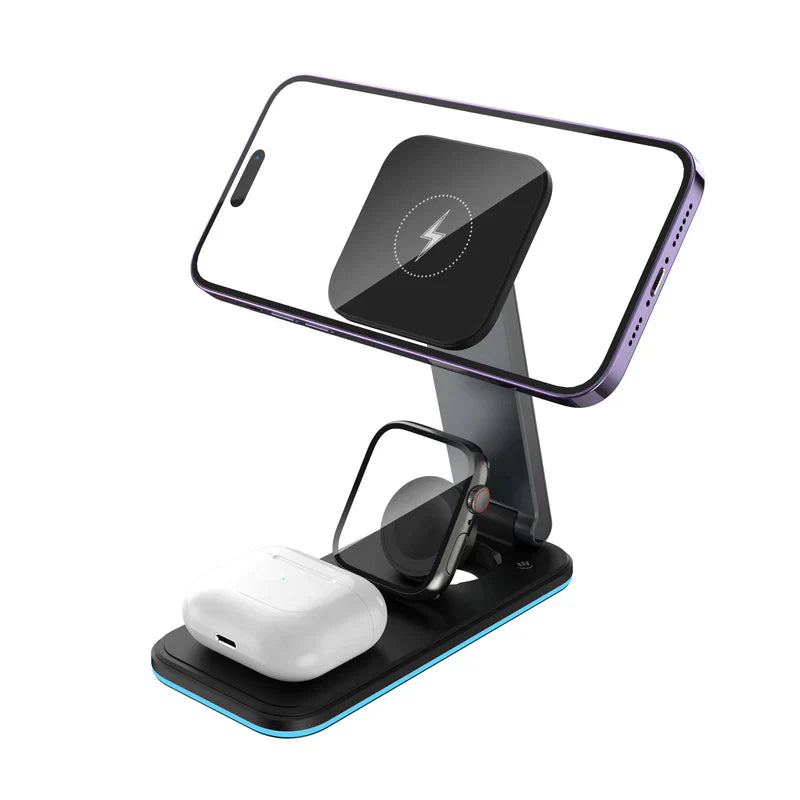 MILI 3-in-1 Foldable Wireless Charging Stand with MagSafe